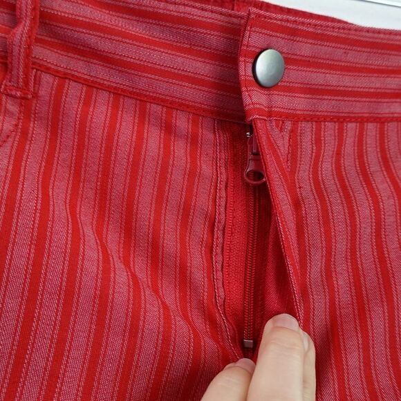Zac & Rachel Reversible Shorts Red Red Stripe Size 10 NWT - Picture 7 of 15